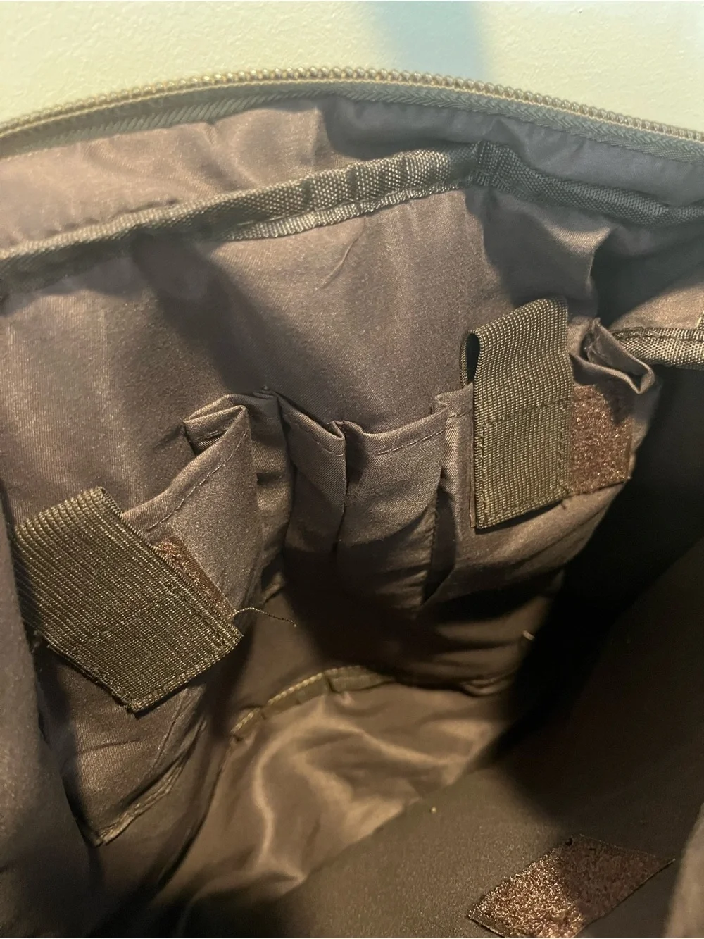 NWT Men's Brown Canvas Leather Messenger Bag - Backpack Shoulder strap Satchel